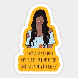 The Good Place Tahani Quote Sticker